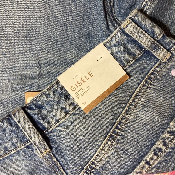 NWT high-rise Gisele jeans w/ankle slits- Dynamite - Picture 10 of 10